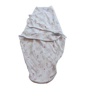 Aden & Anais White Woodland Deer Cotton Sleep Sack Swaddle Wrap Baby Girl 4-6 m